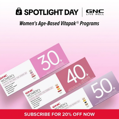 GNC Age-Based Vitapaks Program for Women - 30+/40+/50+ Daily Packs