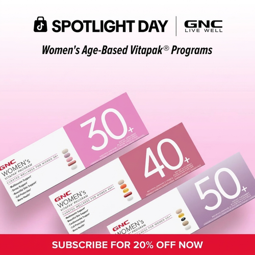 GNC Age-Based Vitapaks Program for Women - 30+/40+/50+ Daily Packs